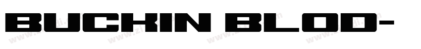 buckin blod字体转换